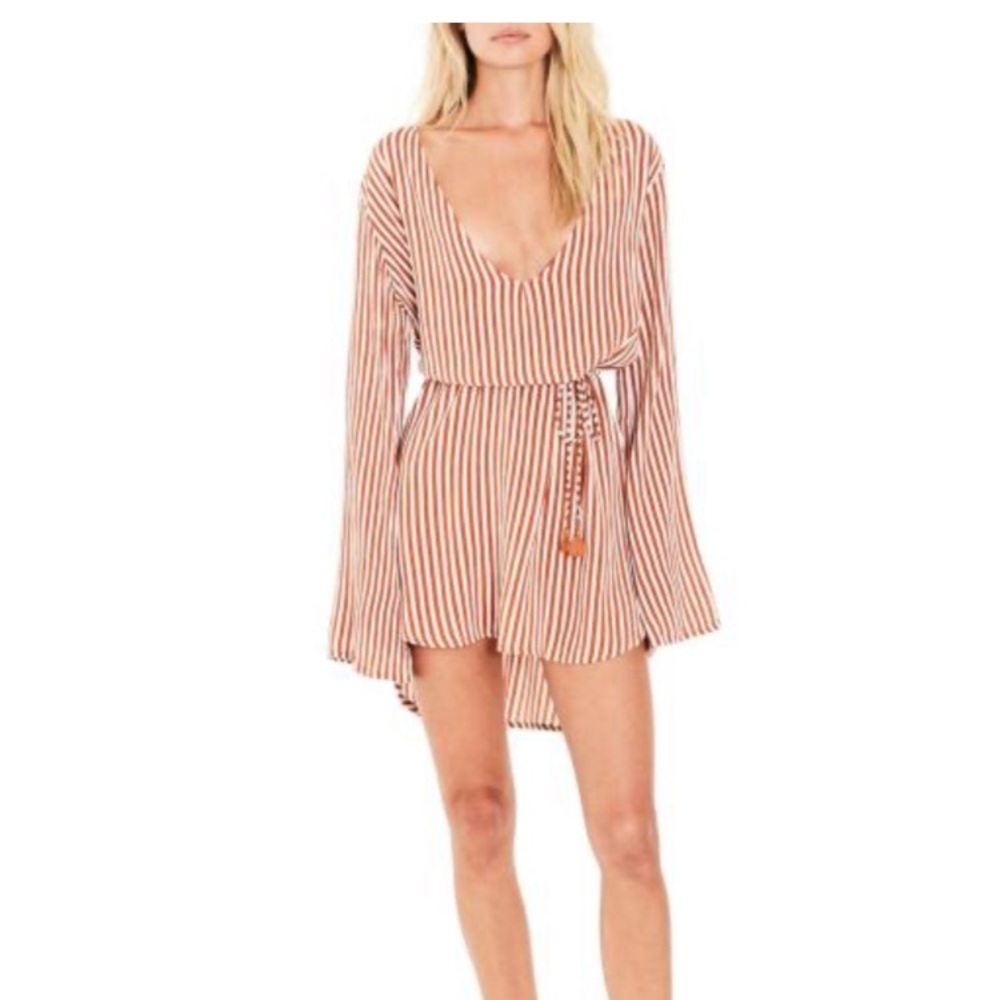 Faithfull The Brand Stripe Dress Sz XL